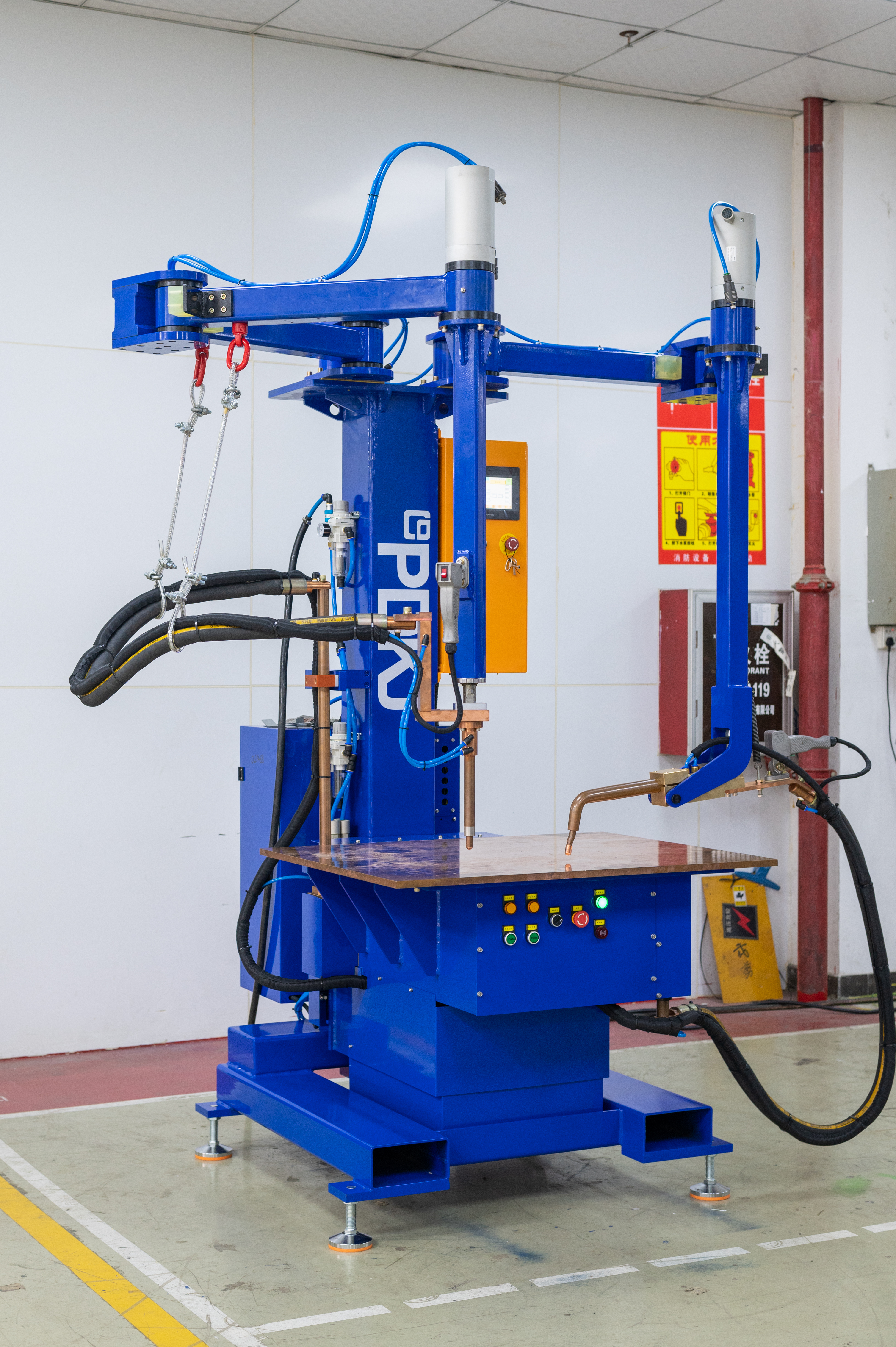 Kabin ve Sac İmalatı için Çift Tabancalı Orta Frekanslı Punta Kaynak Makinesi